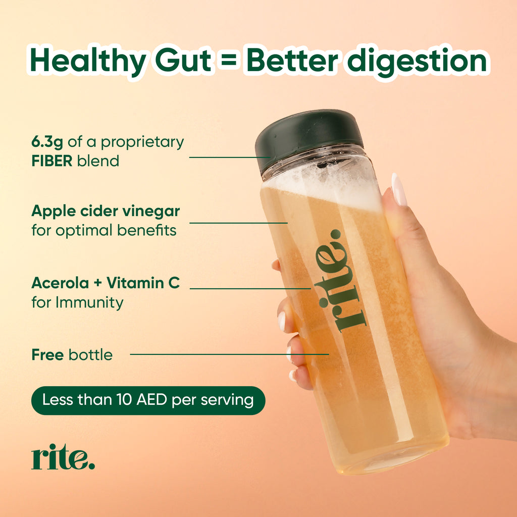 GUT HEALTH | Prebiotic Drink for Digestion & Bloating Relief – RITE.®