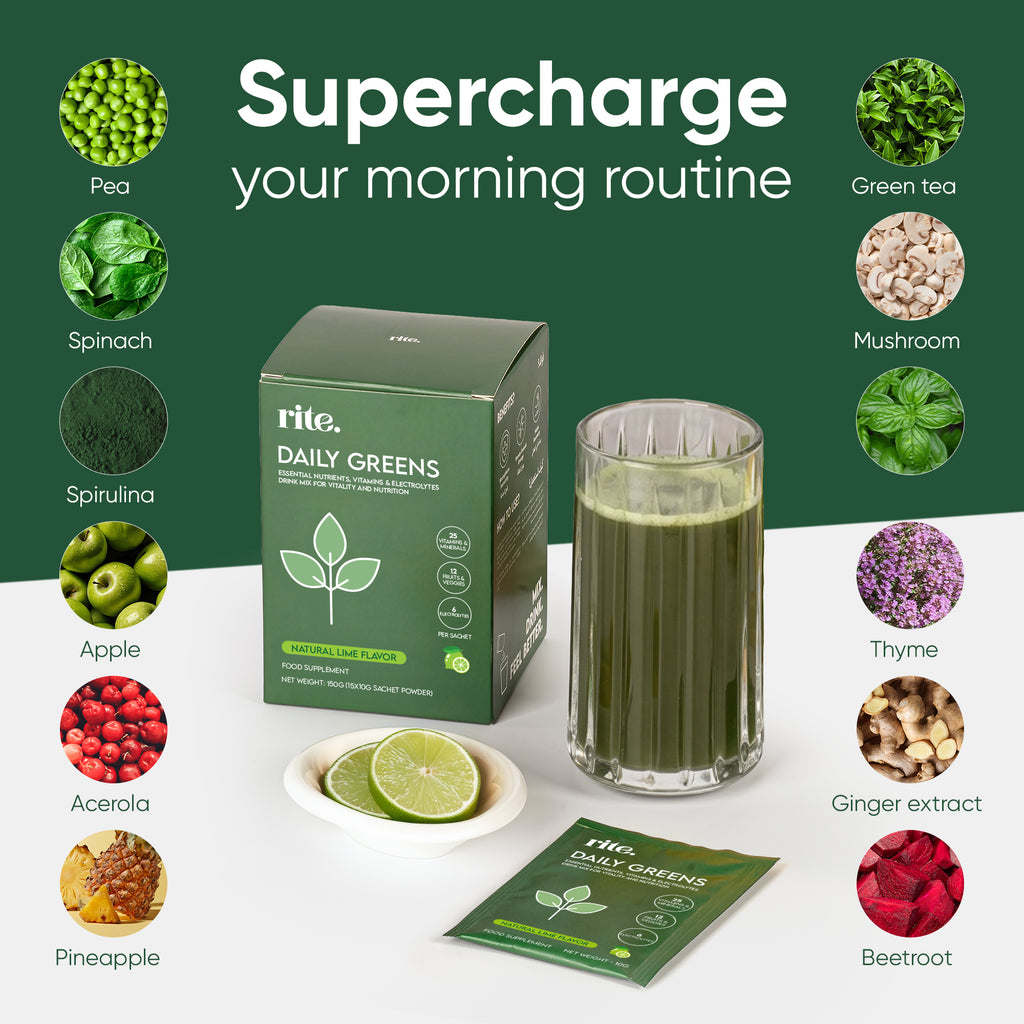 DAILY GREENS & GUT HEALTH Ritual Pack | Daily Nutrition – RITE.®