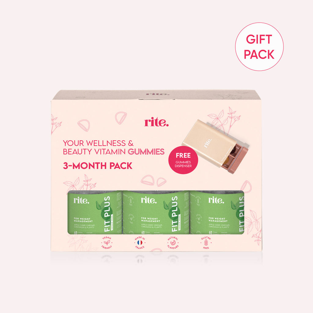 FIT PLUS GUMMIES 3-month gift pack for weight management with free dispenser, vegan and gluten-free