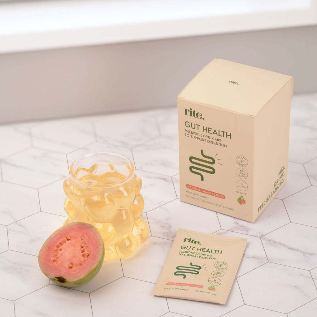 GUT HEALTH PREBIOTIC DRINK MIX with Natural Guava Flavor – Supports Digestion, Balances Gut, and Boosts Wellness